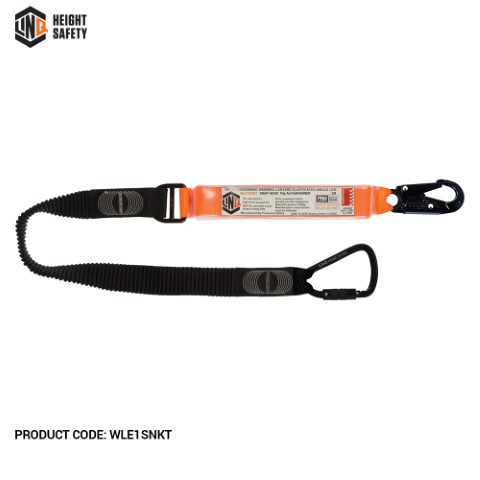 LINQ WEBBING LANYARD ELASTIC SNG LEG 1 X SNAP HOOK 1X T.A KARABINER